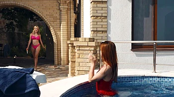 Una Fairy, the daring russian model, gets her shaved pussy licked by Nicole Murkovski. videos