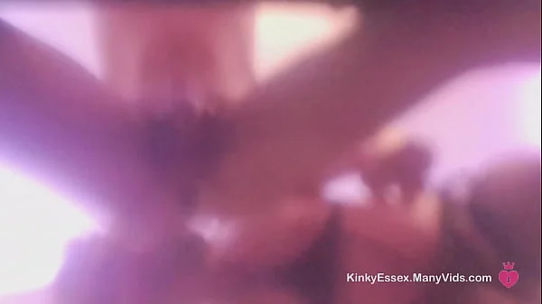 Lisa pegging the cum out of me when I'm in chastity videos