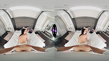 Hungarian teen Jasmine Jayne rides cock in pov with incredible intensity in vr videos