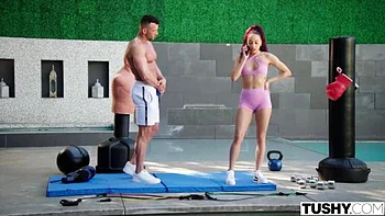 Tiny Tushy star Alexis Can't Resist Her Trainer's Thrust videos