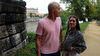 Brunette Serina Gomez gets her pussy railed by porn dan and Dean Van Damme videos