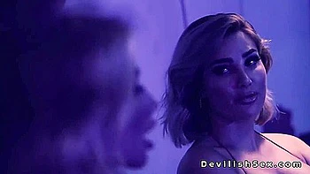 Melissa Stratton, Kenna James And Mick Blue In Full-breasted Blondie In Dress Screwed In The Garage videos