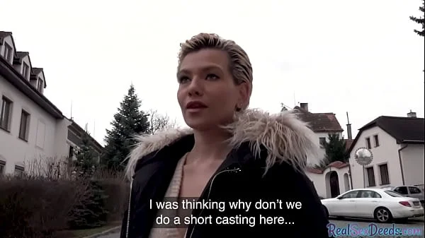 Hot blonde milf with nice tits gets picked up and fucked videos