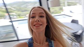 Blonde beauty Nata Ocean gets her pussy railed hard videos