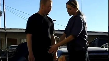 Cute blonde thanks man who fixed her car videos