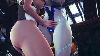 Kara lesbian fun with Demi : subverse & Detroit: become human crossover Hentai parody videos