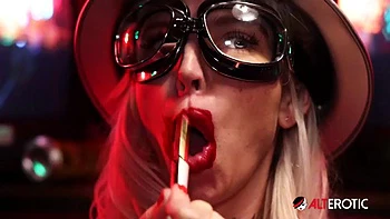 Kitt Jones Gets So Horny In Her Bunker She Uses A Powerful Machine On Her Pussy! videos