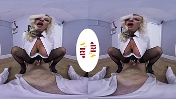 Ahatss: Blowjob, Cowgirl  Blonde VR Porn videos