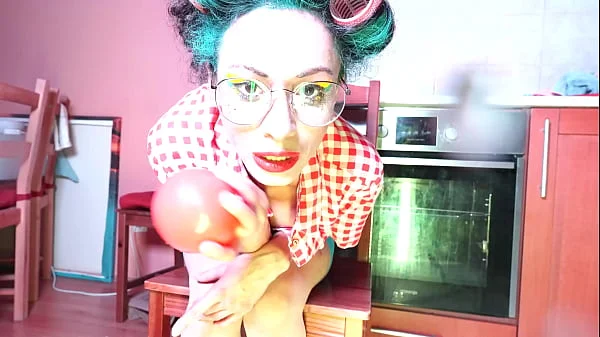 Pussy Balls Training With Squirt On The Kitchen. videos