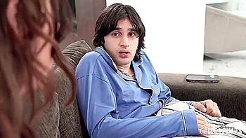 Stepbrother Gets A Footjob From His Big Tits Stepsister Before She Gets His Big Bulge! videos