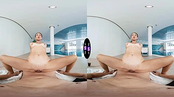 Glam ukrainian teen Vixi Rafi gets her shaved pussy stuffed in vr videos