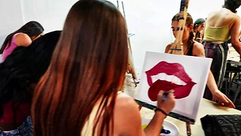 Painting Class Ass videos