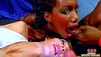 Bukkake Gangbang With Mimi Zara And Aymie - Filthy Video videos