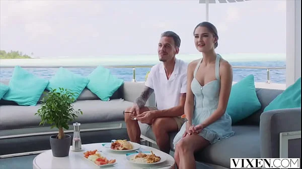 VIXEN Alone of vacay, sexy Freya finds a new distraction videos