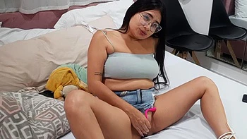 Petite masturbates with her dildo. by Niky star: Amateur, Brunette  Masturbation Porn videos