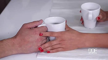 Upside Down: Hot-Blooded Brunette Babe Sucks Cock in Kitchen videos