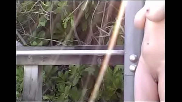 Exhibitionist Wife 1 - 38DD Big Tit MILF Lana Takes A Nude Beach Shower While Voyeurs Watch! videos