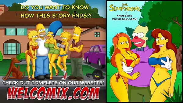 Krustie's Vacation Camp with hot chicks! - The Simptoons videos