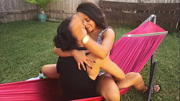 Beautiful Latina wife Jolla gets pussy eaten while lounging on a hammock videos