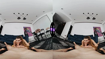 Arina Shy rides a big cock in stunning vr quality videos