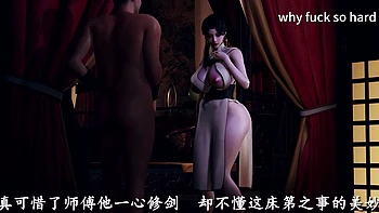 3D BBW Hot Asian Mature MILF Cheating with Young Big Cock videos