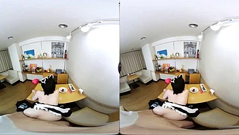 VR Japan CuteMaid ft. Yui Takamiya: Blowjob, Doggy  Cowgirl Porn videos