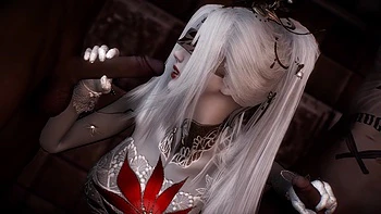 3D Hot Babe Wearing Sexy Lingerie Have Threesome Sex with Big Dick videos