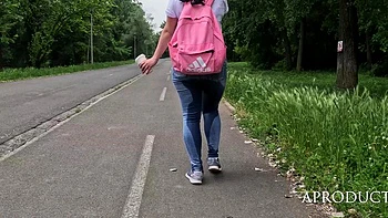 Eva Wetting Her Jeans In The Lake Park videos