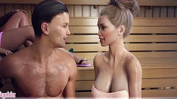 Awam 2 - A Wife And Stepmother - B - Sofia Revels In Filthy, Passionate Cuckold Game Inside The Sauna videos