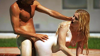 Two cute girls are having fun with boys in the pool, enjoying every moment. videos