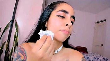 Nude Latin Hottie Spitty Tongue BJ+Shows Asshole: Blowjob, Babe  Brunette Porn videos