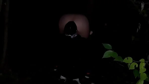 Ass licking in public in dark forest - Lesbian Illusion Girls videos