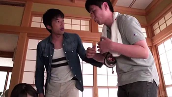 Cute JAV Babe Sucks Two Dicks: Blowjob, Xnxx  Cumshot Porn videos