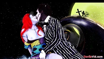 Sexy Joanna Angel in A nightmare before Christmas XXX parody videos