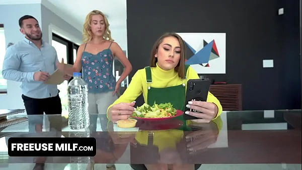 FreeUse Milf - Sexy Teen Stepdaughter Gets Freeused By Home Inspector In Front Of Her Milf Stepmom videos