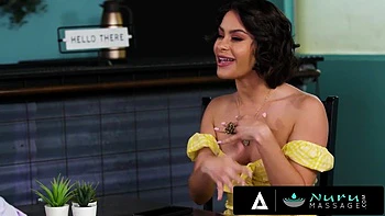 NURU MASSAGE - Gorgeous Babe Nicole Aria Shows Her Businessman Friend What A Real Nuru Massage Is: Porn videos
