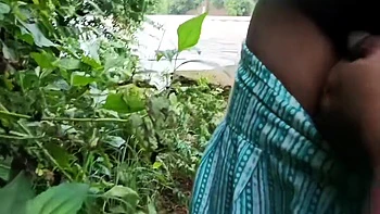 Desi Aunty Romance With Stepson In Jungle Bigboobs Showing Puffy Nipples videos