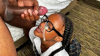 She SWALLOWS alright: Blowjob, Doggy  Cowgirl Porn videos