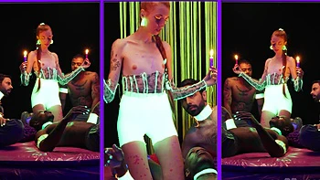 NEON GANGBANG -  Hot Wax and Hard Cocks videos