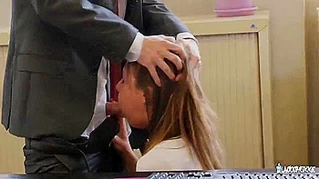 Wild Cunt & Butt Fuck In The Principals Office With French Mina Sauvage videos