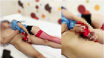 [police Officers Vaginal Orgasm] Im A Bitch! Cum! Handjob In Police Cosplay Fishnet Tights videos