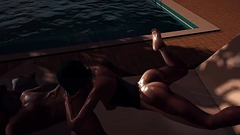 Smoking Hot Girl With Green Hair Gives a Sloppy Blowjob in POV - 3D Porn videos