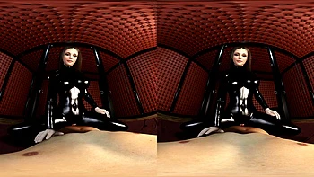 Shiny Busty Latex Girl Rides You – POV Cowgirl videos