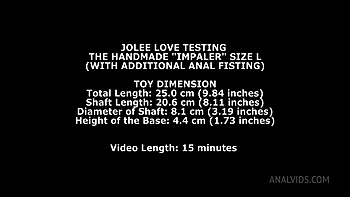 Jolee Love Testing The Handmade Impaler Size L (With Additional videos