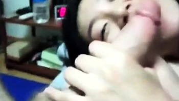 Cute Asian gets her first taste of big white cock videos