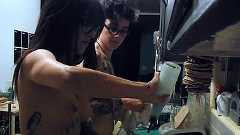 Beautiful Brunette Big Boobs Rides Fake Cock videos