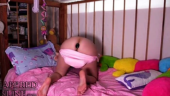 Alisha: Masturbates in Crib While Plugged videos