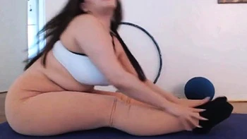 Thick Latina's Yoga Workout - Part 1 of 2 videos