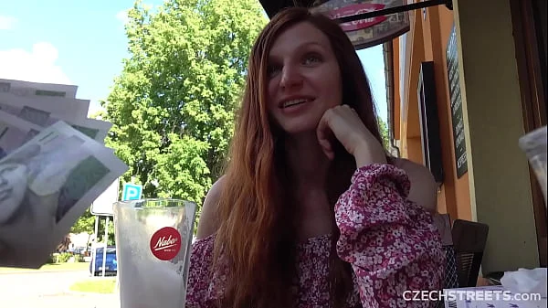 CzechStreets - Hot Russian girl with a hairy pussy has an orgasm in public videos