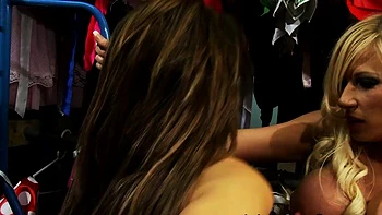 Two fake breasted breezies collecting a fat and immense videos